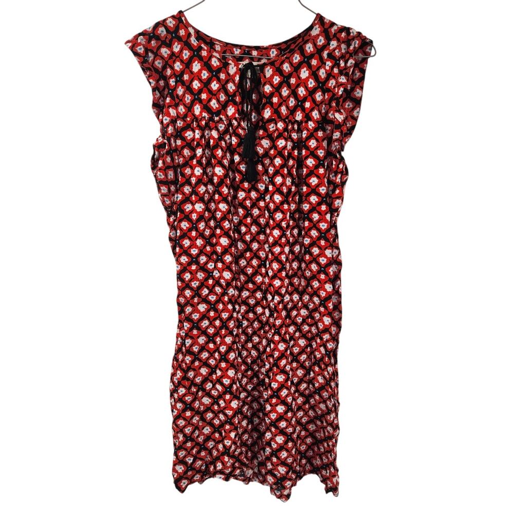 LOFT Floral Cap Sleeve Dress Womens Size Small S